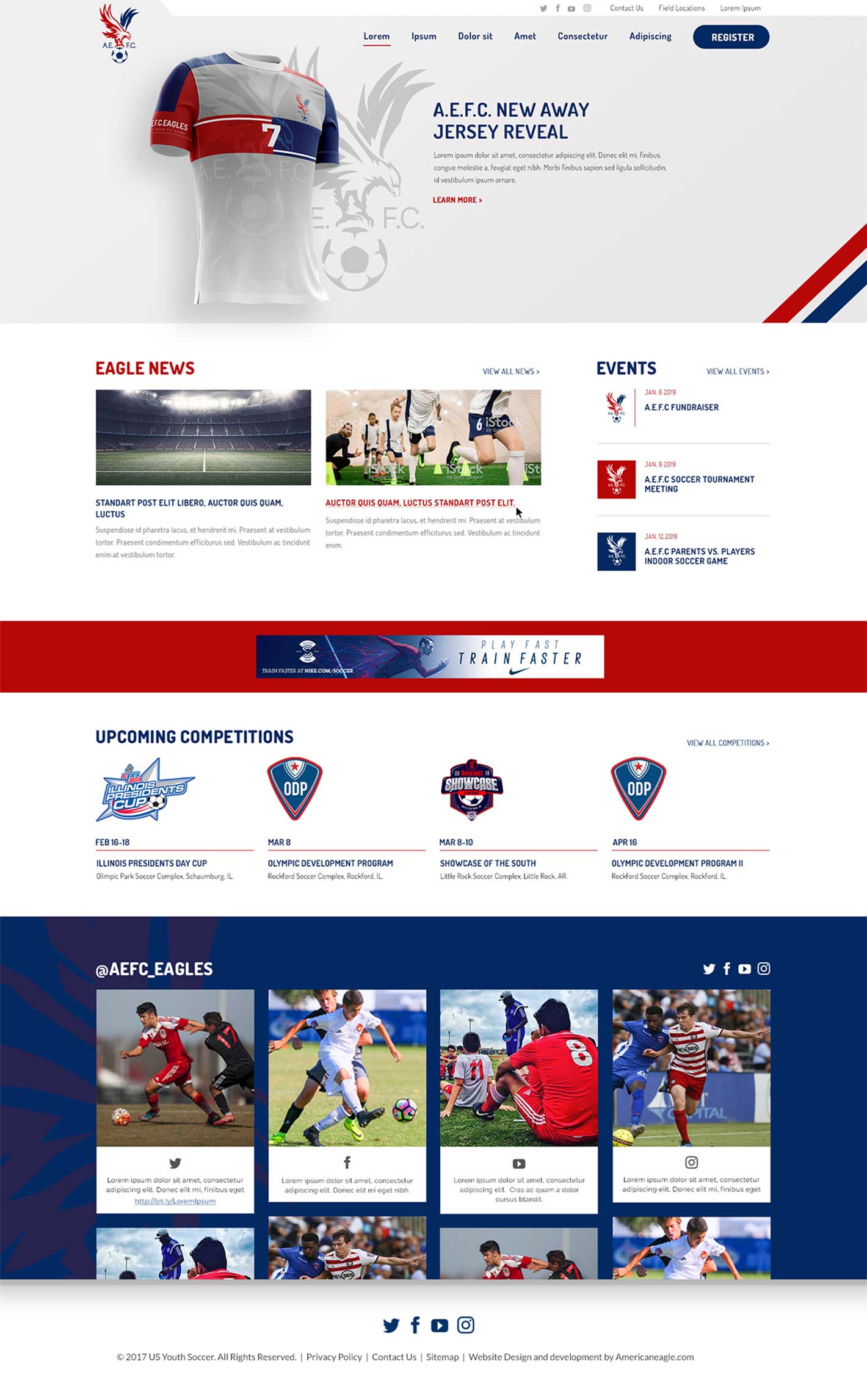 Web site on a desktop